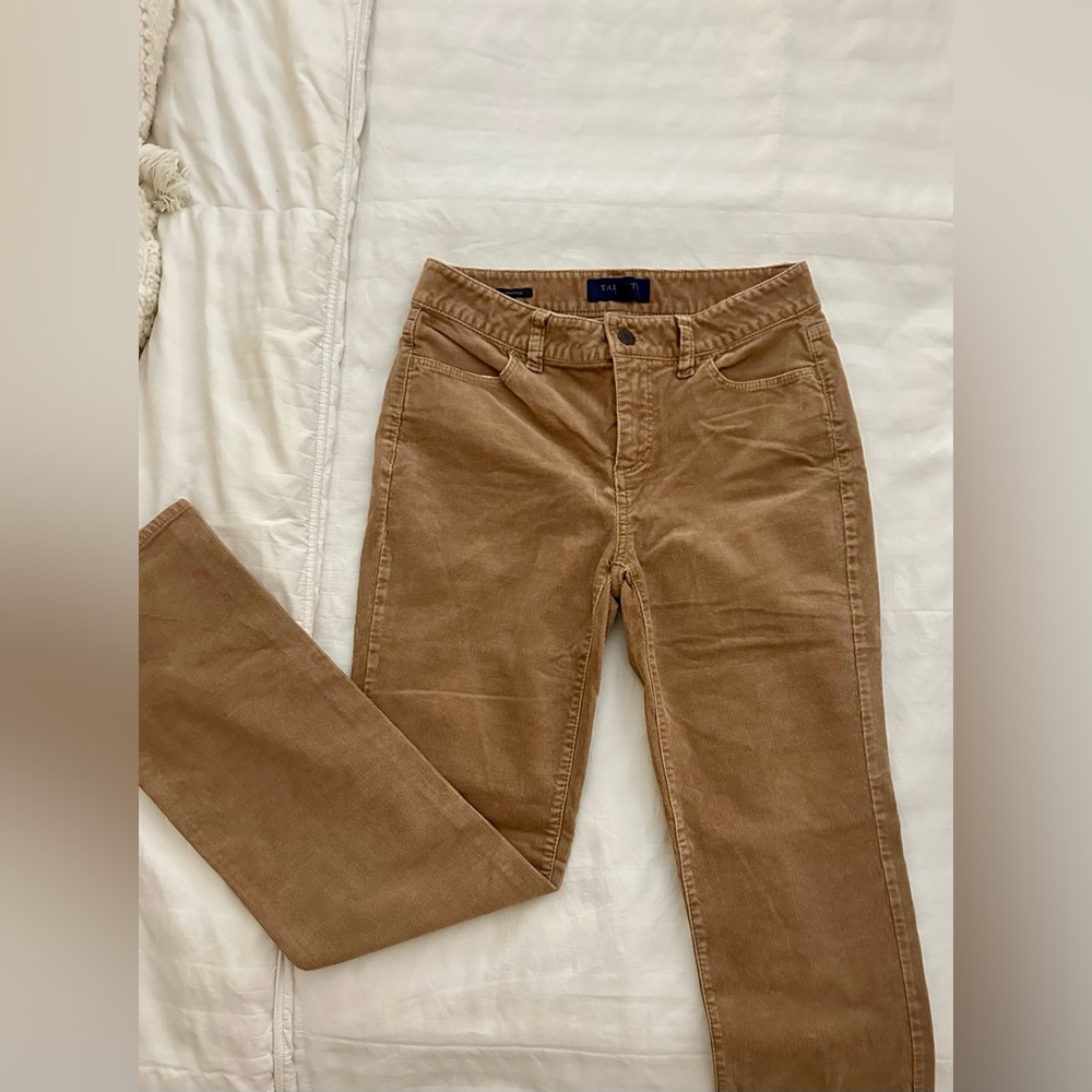 Talbots Straight Leg Corduroy Pants